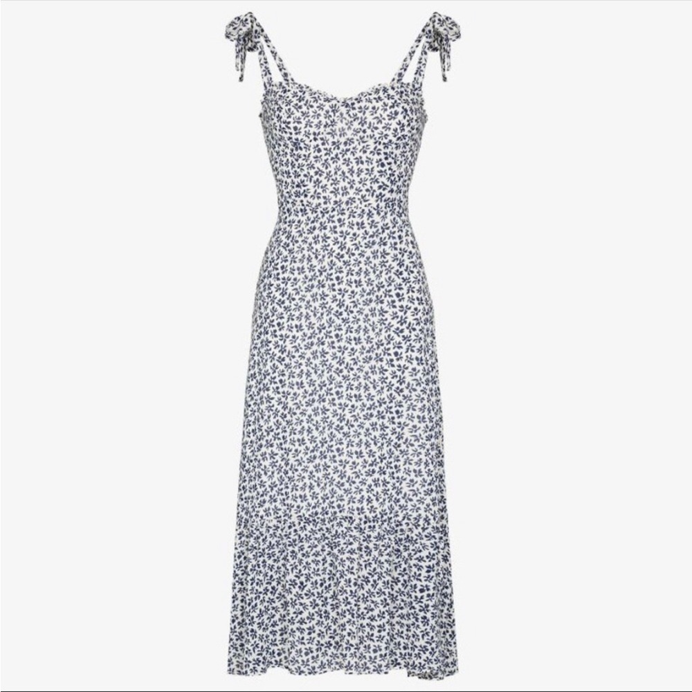 NWT Reformation Nikita Bombay Floral Ruffle Maxi